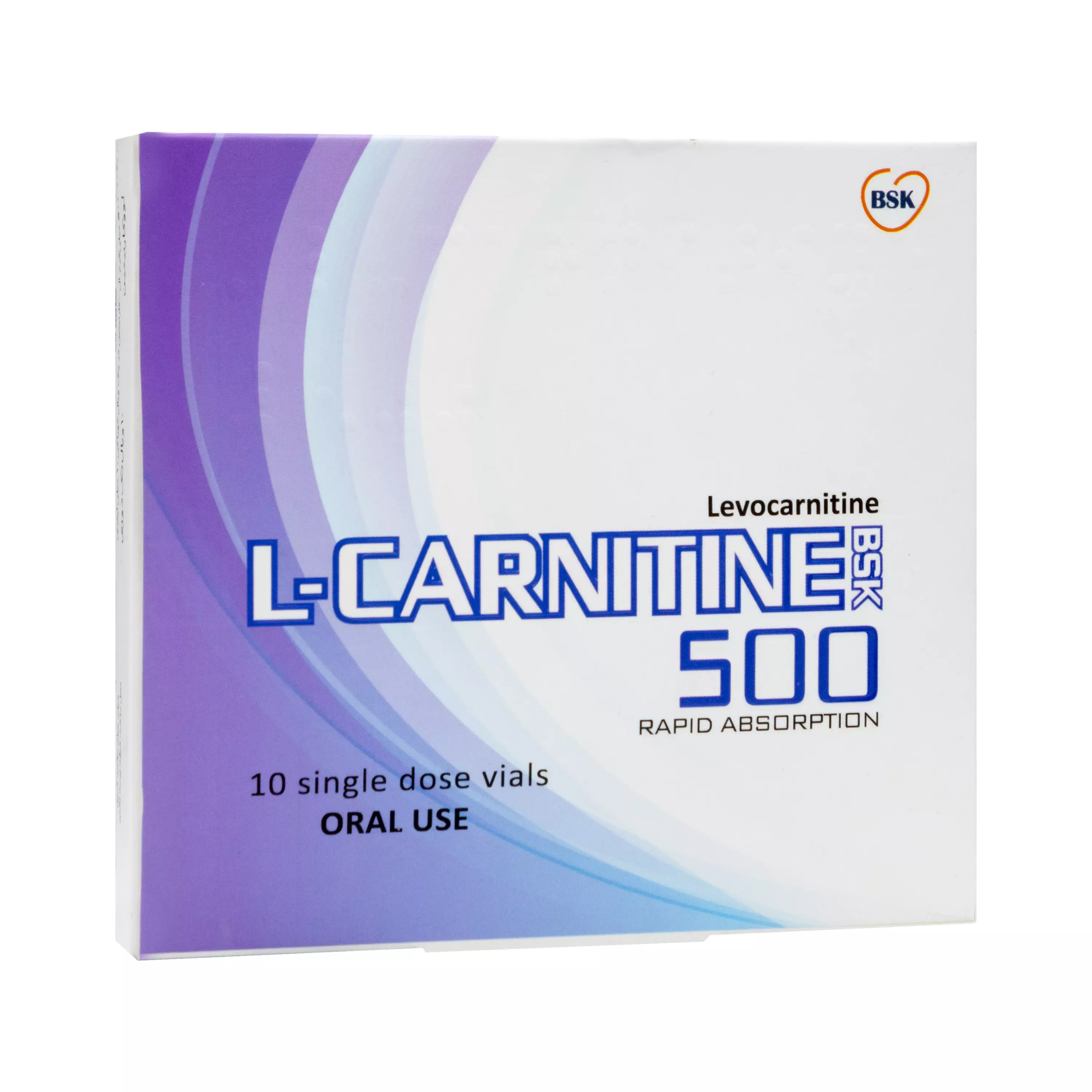 ویال خوراکی ال کارنیتین 500 بنیان سلامت کسری (بی اس کی)